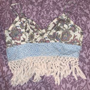 Free people paisley crop top